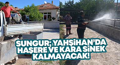 Sungur; Yahşihan'da haşere ve kara sinek kalmayacak!