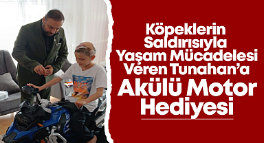 Köpeklerin Saldırısıyla Yaşam Mücadelesi Veren Tunahan'a Akülü Motor Hediyesi