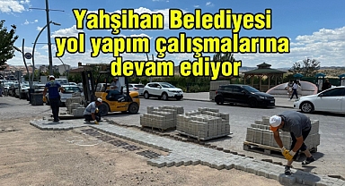 Yahşihan Belediyesi yol yapım çalışmalarına devam ediyor