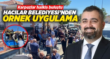 Hacılar Belediyesi'nden örnek uygulama