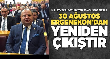 Öztürk; 30 Ağustos Ergenekon'dan yeniden çıkıştır