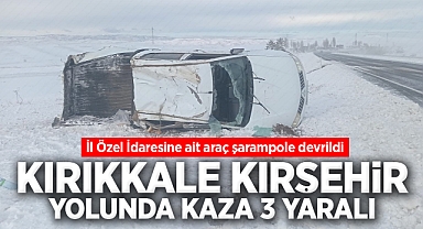 Kırıkkale Kırşehir yolunda kaza: 3 yaralı