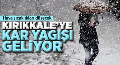 Kırıkkale'ye kar yağışı geliyor