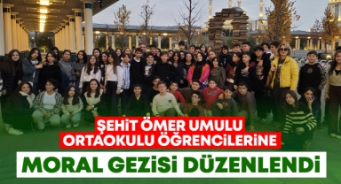 Şehit Ömer Umulu Ortaokul 8. sınıf öğrencilerine moral gezisi düzenledi
