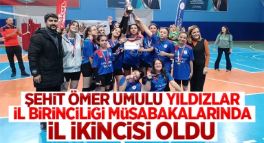 Şehit Ömer Umulu Yıldızlar İl Birinciliği müsabakalarında il ikincisi oldu