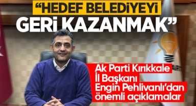 İl Başkanı Engin Pehlivanlı; Hedef belediyeyi geri kazanmak