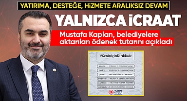 Mustafa Kaplan, belediyelere aktarılan ödenek tutarını açıkladı