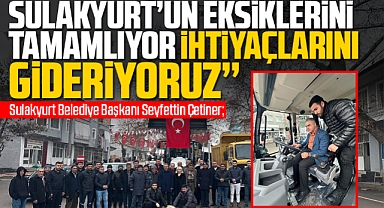 Seyfettin Çetiner; ''Sulakyurt'un eksiklerini tamamlıyor ihtiyaçlarını gideriyoruz''