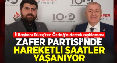 Zafer Partisi Kırıkkale İl Başkanı Erkeç'ten Ümit Özdağ'a destek