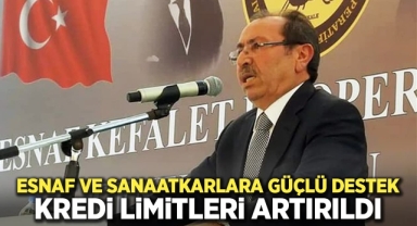 Esnaf ve Sanaatkarlara güçlü destek: Kredi limitleri artırıldı