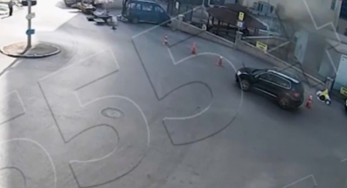 Kırıkkale'de el freni çekilmeyen araç kaza yaptı