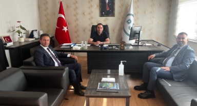 Ragıp Akyüz ve Osman Erdoğan'dan DSİ Müdürü Aksoy'a Ziyaret