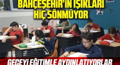 Bahçşehir'in ışıkları hiç sönmüyor