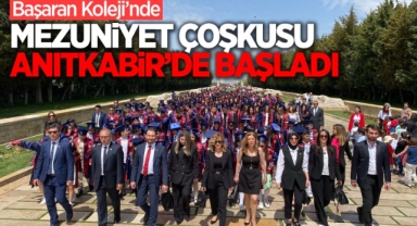 Başaran Koleji'nde mezuniyet çoşkusu Anıtkabir'de başladı