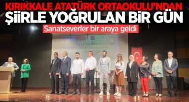 Kırıkkale Atatürk Ortaokulu'ndan şiirle yoğrulan bir gün