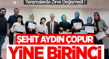 Yarışmalarda zirve değişmedi Şehit Aydın Çopur yine birinci