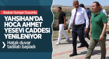 Başkan Sungur duyurdu Yahşihan’da Hoca Ahmet Yesevi Caddesi yenileniyor