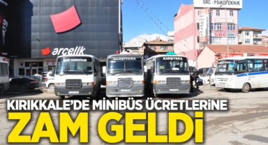 Kırıkkale’de minibüs ücretlerine zam geldi