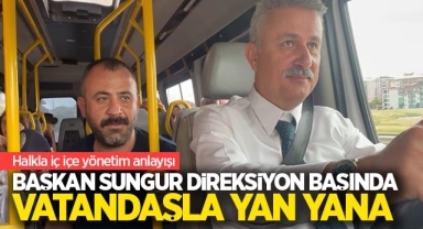 Yahşihan’da Başkan Sungur vatandaşlarla yolculuk yaptı