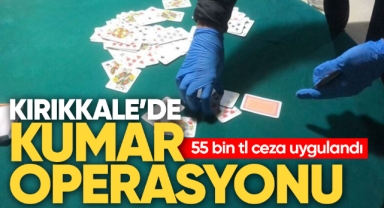 Kırıkkale'de kumar operasyonu