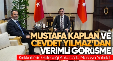 Mustafa Kaplan ve Cevdet Yılmaz'dan verimli görüşme