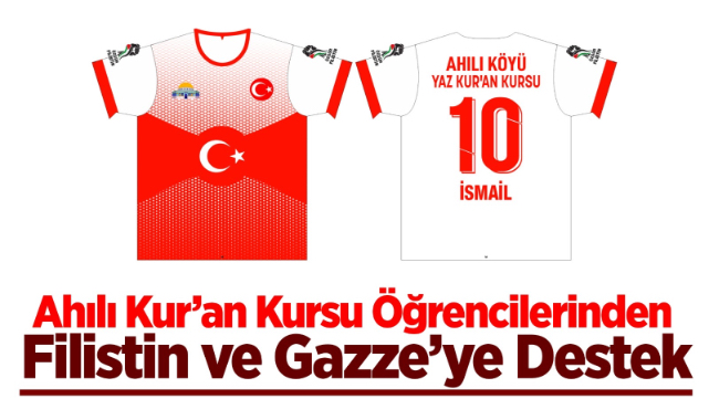 Ahılı Kur’an Kursu Öğrencilerinden Filistin ve Gazze’ye Destek