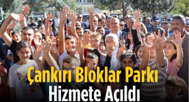 Çankırı bloklar parkı hizmete açıldı