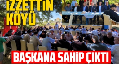 İzzetin Köyü başkana sahip çıktı 