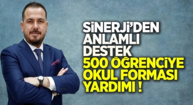 Sinerji’den anlamlı destek 500 öğrenciye okul forması yardımı