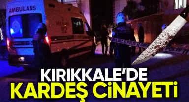 Kırıkkale'de kardeş cinayeti