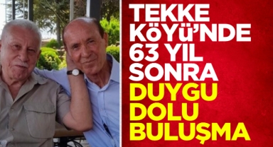 Tekke Köyü’nde 63 yıl sonra duygu dolu buluşma