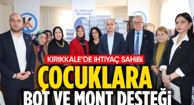 Kırıkkale’de İhtiyaç Sahibi Çocuklara Mont ve Bot Desteği