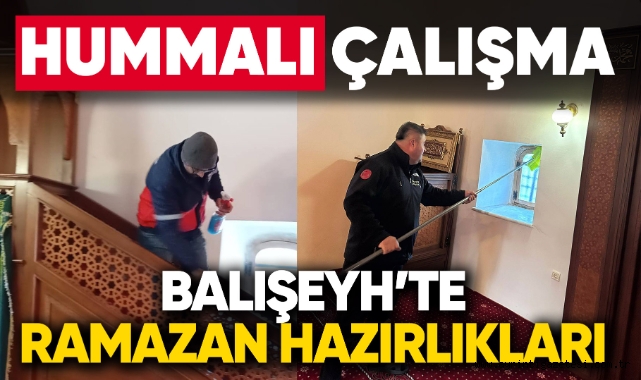 Balışeyh’te Camiler Ramazan’a Hazır