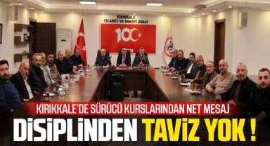 Kırıkkale'de sürücü kurslarından net mesaj disiplinden taviz yok !