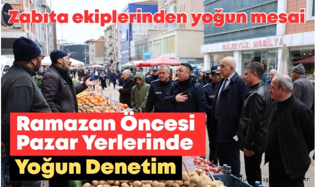 Ramazan öncesi pazar yerlerinde yoğun mesai 