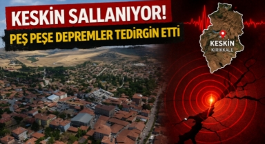 Keskin sallanıyor! peş peşe depremler tedirgin etti