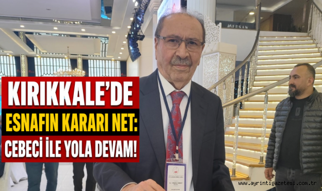 Kırıkkale’de esnafın kararı net: Cebecl ile yola devam