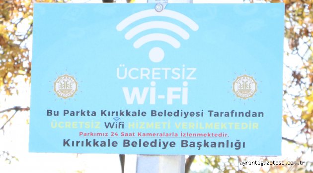 7 parkta ücretsiz Wİ-Fİ