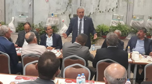 ALTINIŞIK KESKİNLİ MUHTARLARLA BULUŞTU