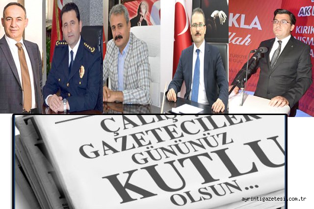 GAZETECİLER GÜNÜNÜ KUTLADILAR