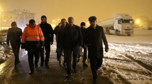 KIRIKKALE BELEDİYESİ KAR MESAİSİNDE