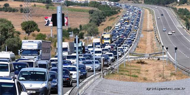 Kırıkkale’den Saatte bin 500 araç geçiyor