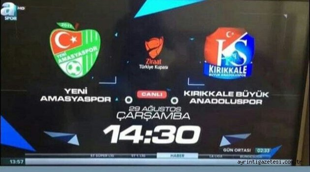 KIRIKKALESPOR'UN MAÇI NAKLEN A SPOR'DA