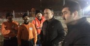 Saygılı işçileri ziyaret etti