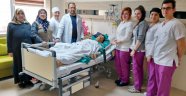 Acı içindeki hasta kurtarıldı