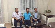 Demir'den yaralı polise ziyaret