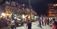 İş makineleri meydana indi
