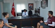 Milli Bisikletçiden Belediyeye Ziyaret