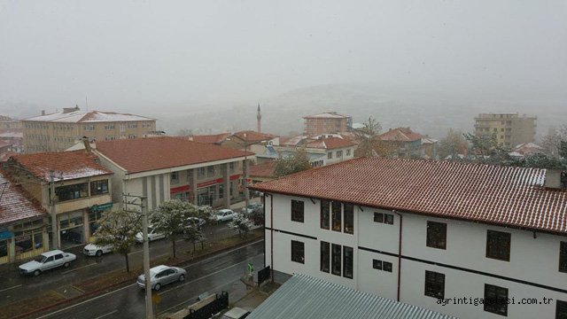 Yılın ilk karı yağdı