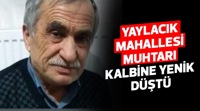 Yaylacık mahallesi muhtarı kalbine yenik düştü